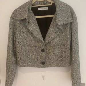Carolina Herrera crop tweed jacket